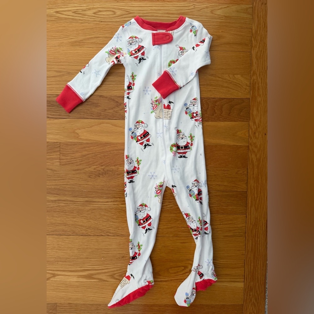The Beaufort Bonnet Company Festive Santa Footie - Red and White